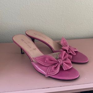Anne Klein Pink Bow Kitten Heels